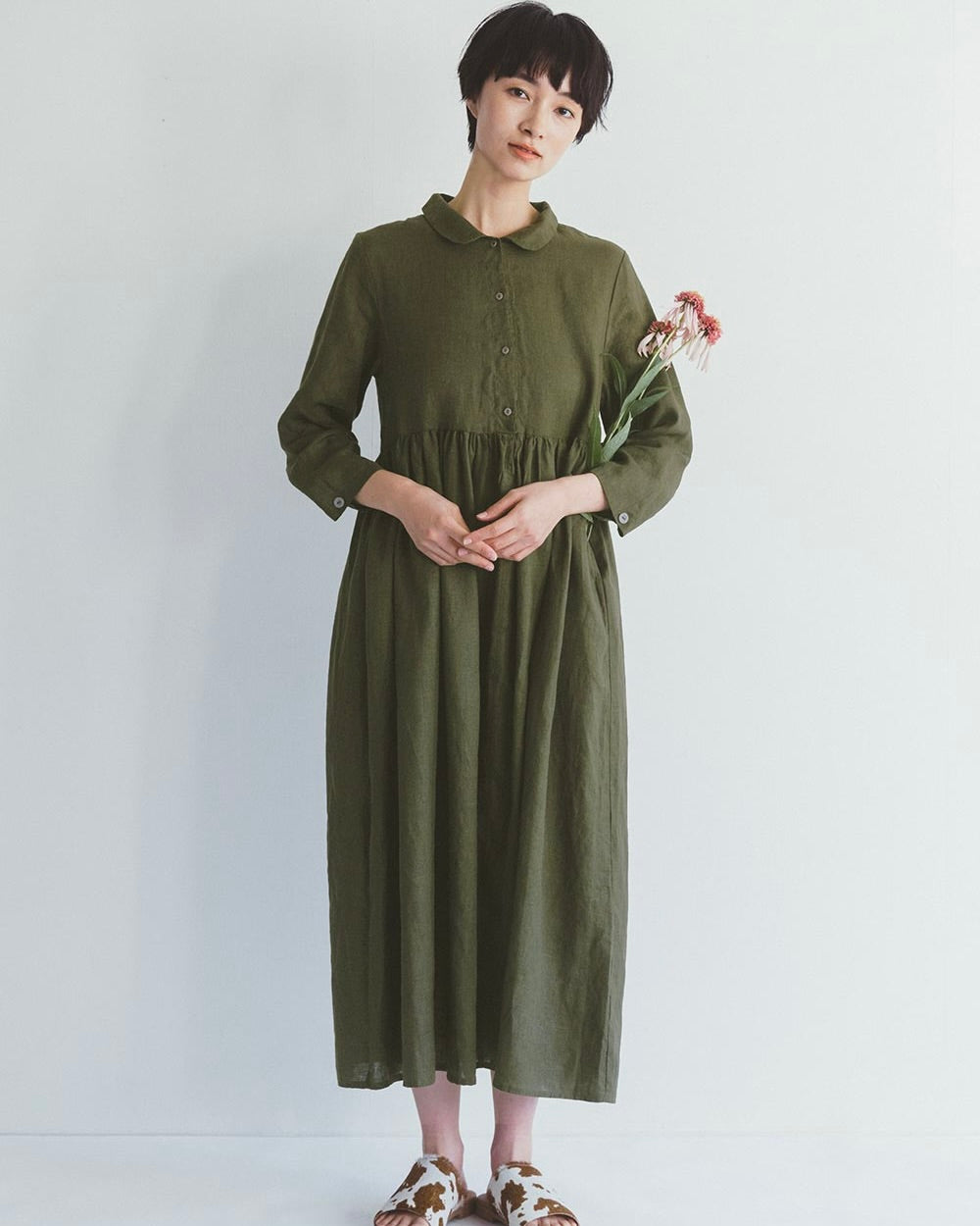 Lisa Dress: Olive