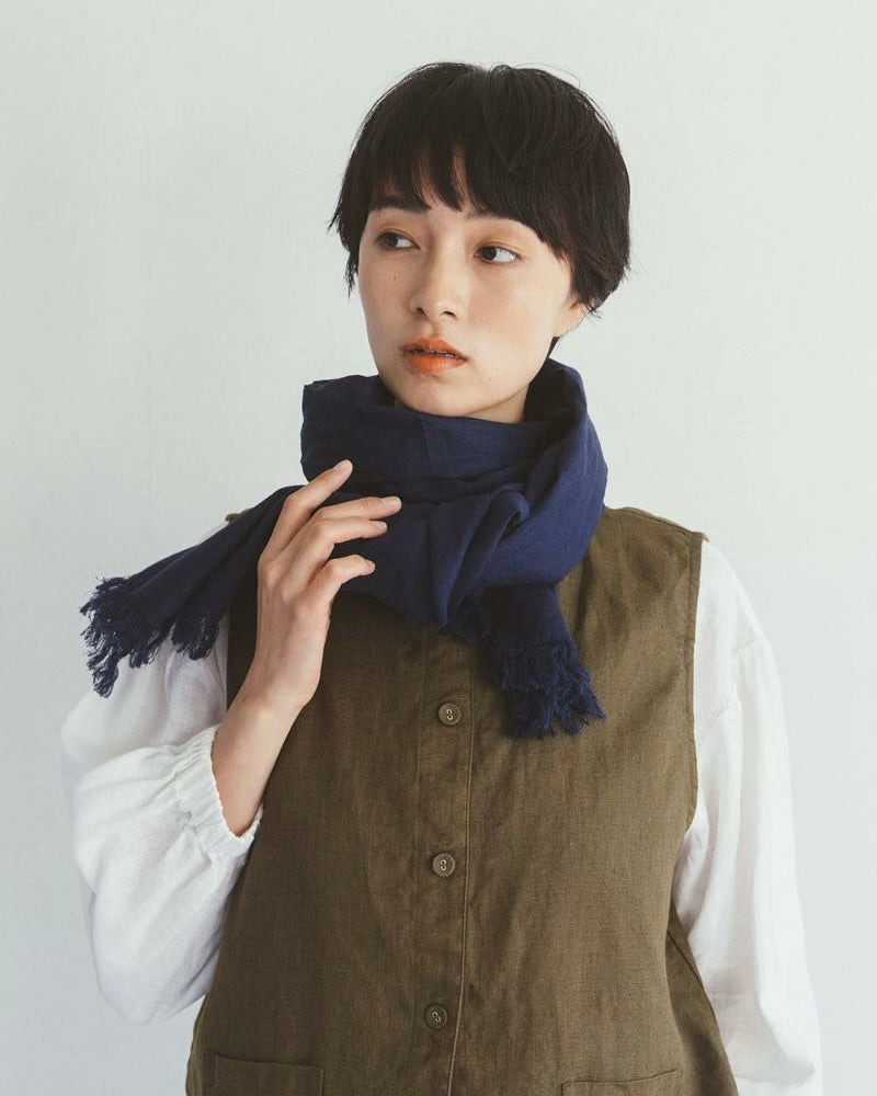 Roserie Scarf: Blue Indigo