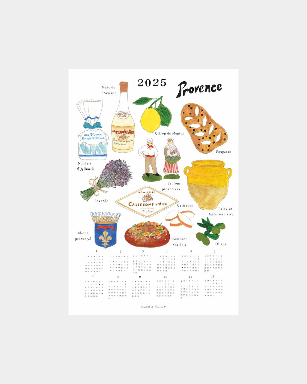 2025 Calendar Cloth: Souvenir of Provence