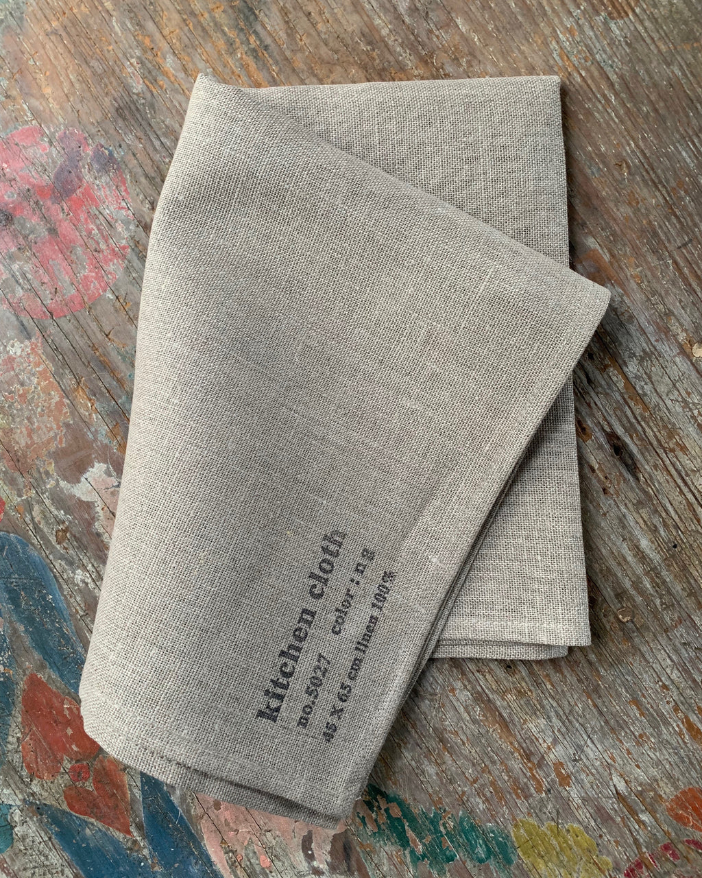 Thick Linen Kitchen Cloth: White with Navy Stripe – Shop Fog Linen